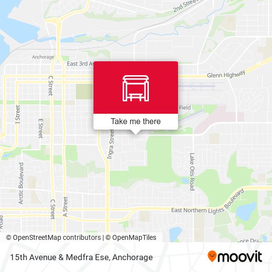 15th Avenue & Medfra Ese map