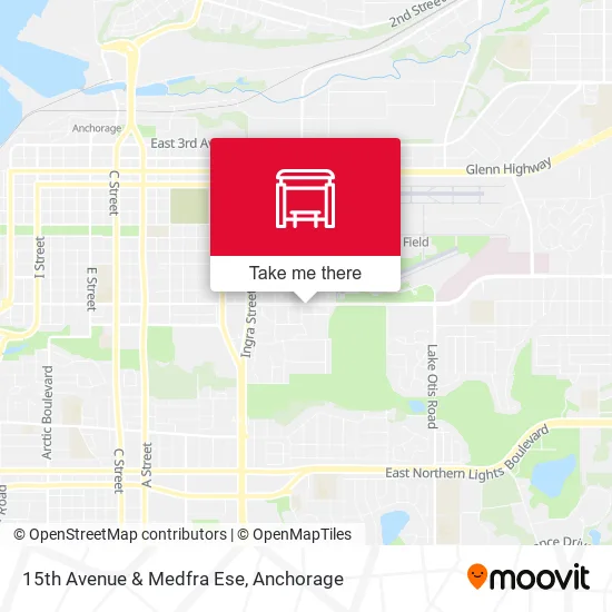 15th Avenue & Medfra Ese map