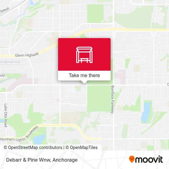 Debarr & Pine Wnw map