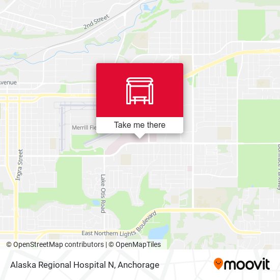 Alaska Regional Hospital N map