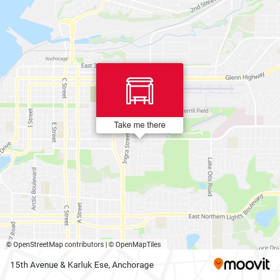 15th Avenue & Karluk Ese map