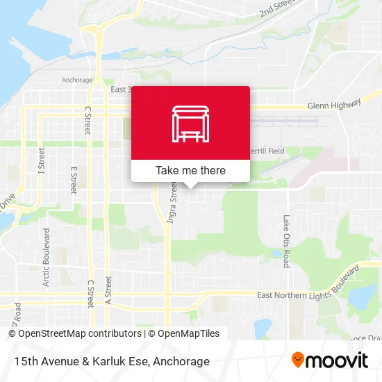 15th Avenue & Karluk Ese map
