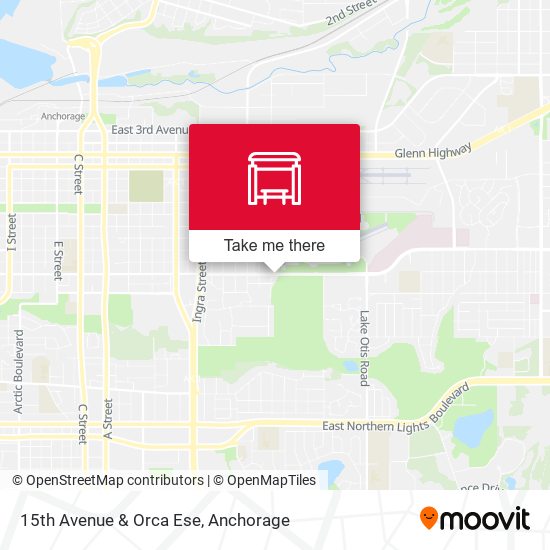 15th Avenue & Orca Ese map