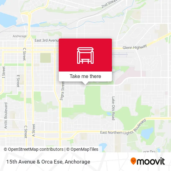 15th Avenue & Orca Ese map