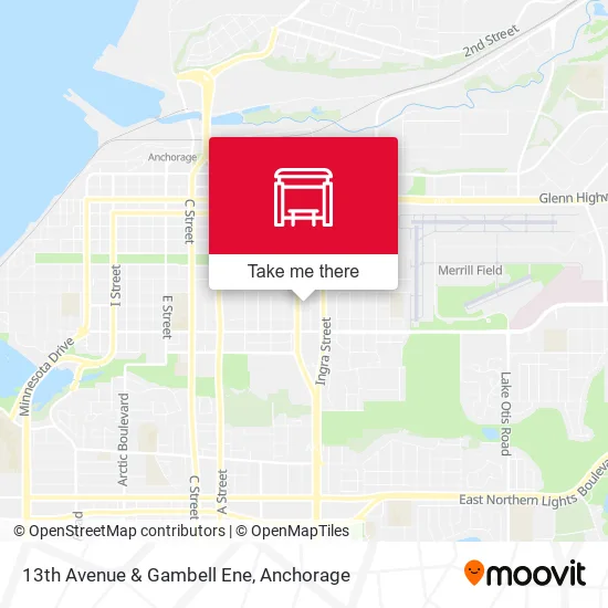 13th Avenue & Gambell Ene map