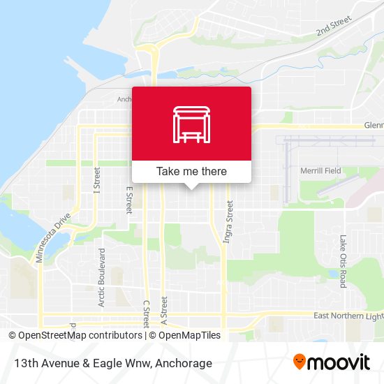 13th Avenue & Eagle Wnw map