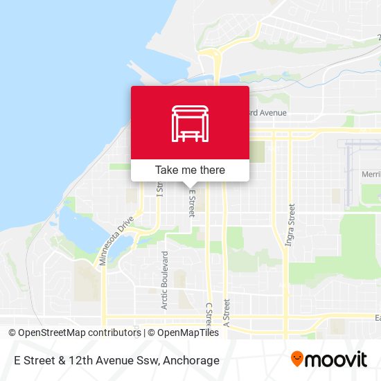 Mapa de E Street & 12th Avenue Ssw