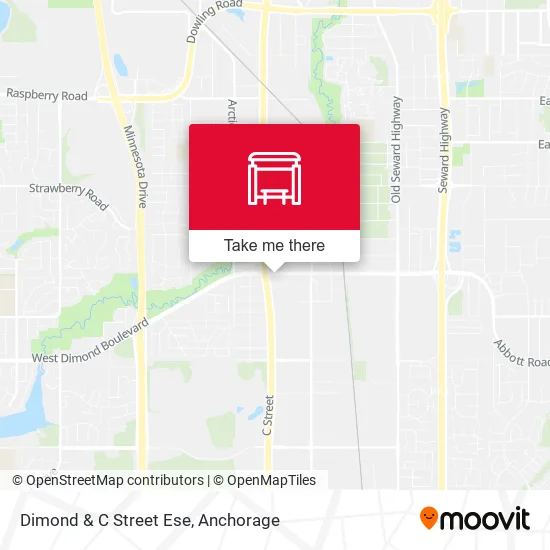 Dimond & C Street Ese map