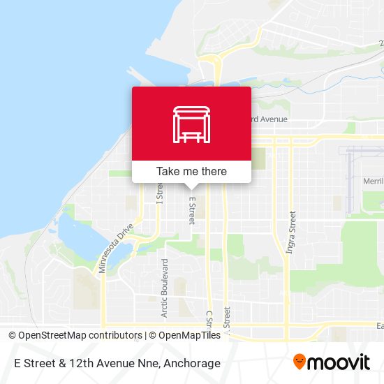 E Street & 12th Avenue Nne map