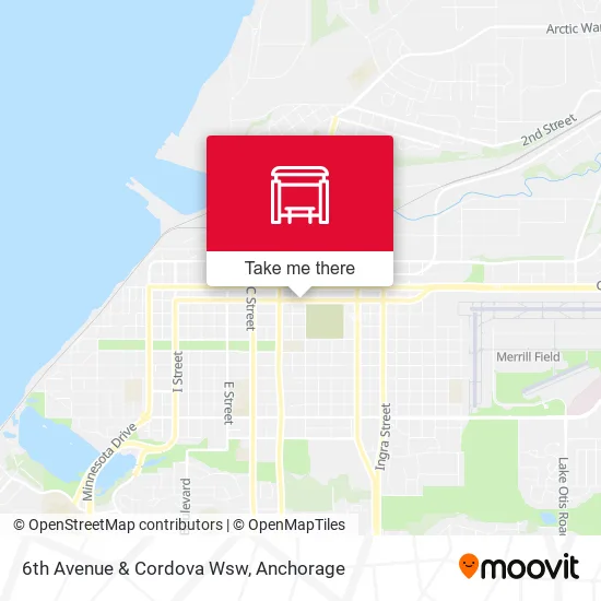 6th Avenue & Cordova Wsw map
