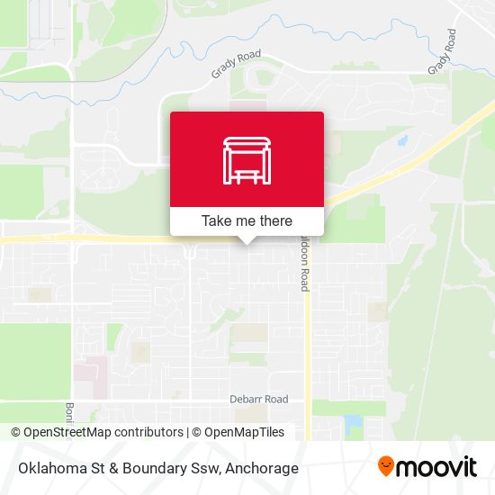 Oklahoma St & Boundary Ssw map