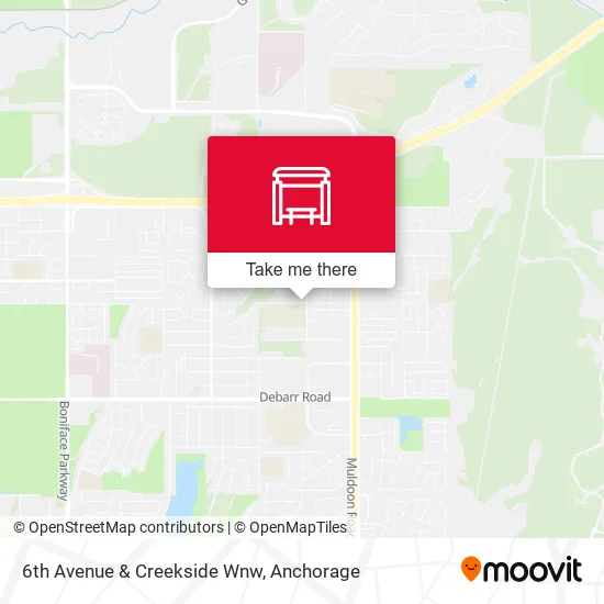 6th Avenue & Creekside Wnw map