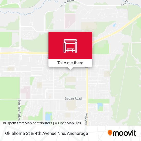 Oklahoma St & 4th Avenue Nne map