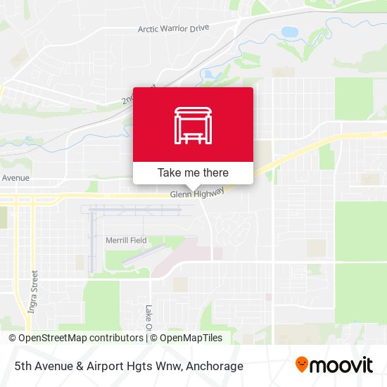 5th Avenue & Airport Hgts Wnw map