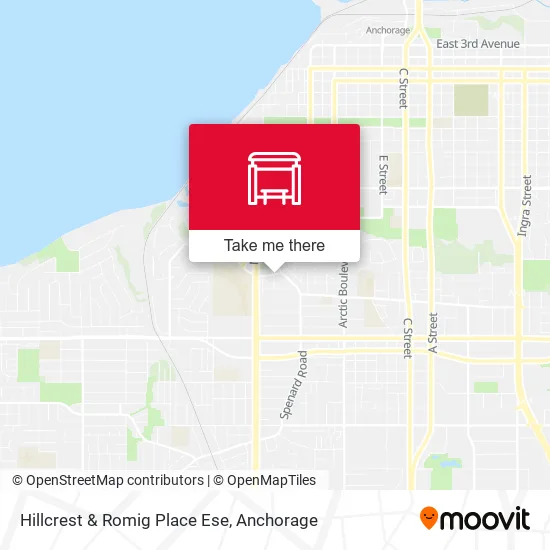 Hillcrest & Romig Place Ese map