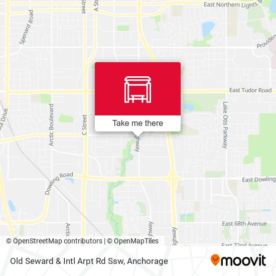 Old Seward & Intl Arpt Rd Ssw map