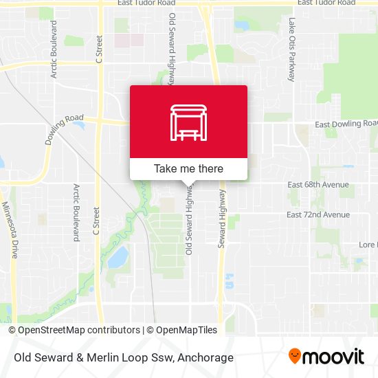 Old Seward & Merlin Loop Ssw map