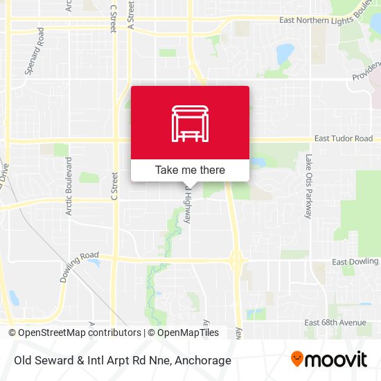 Mapa de Old Seward & Intl Arpt Rd Nne