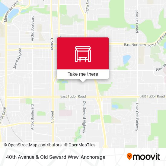 40th Avenue & Old Seward Wnw map