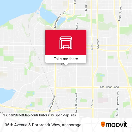 36th Avenue & Dorbrandt Wnw map