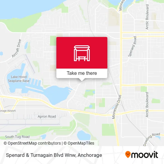 Mapa de Spenard & Turnagain Blvd Wnw