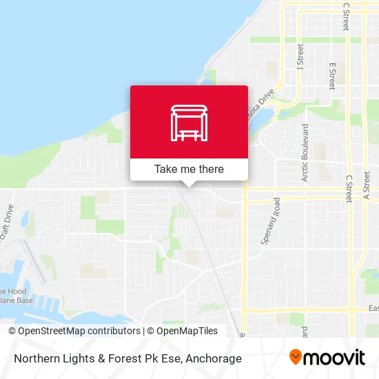 Northern Lights & Forest Pk Ese map