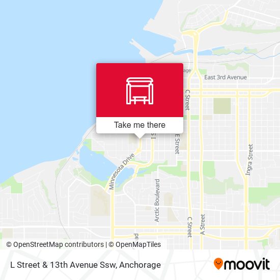 L Street & 13th Avenue Ssw map