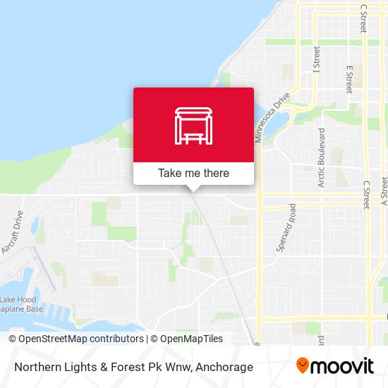Mapa de Northern Lights & Forest Pk Wnw