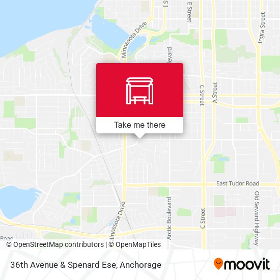 36th Avenue & Spenard Ese map