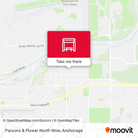 Mapa de Parsons & Flower North Wnw