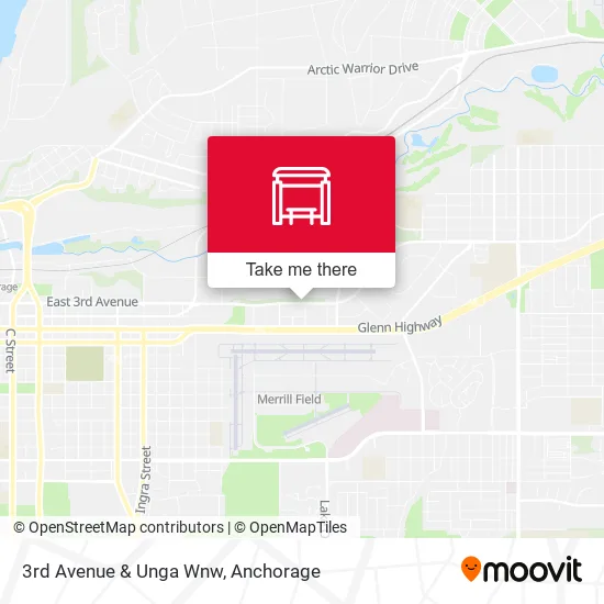 Mapa de 3rd Avenue & Unga Wnw