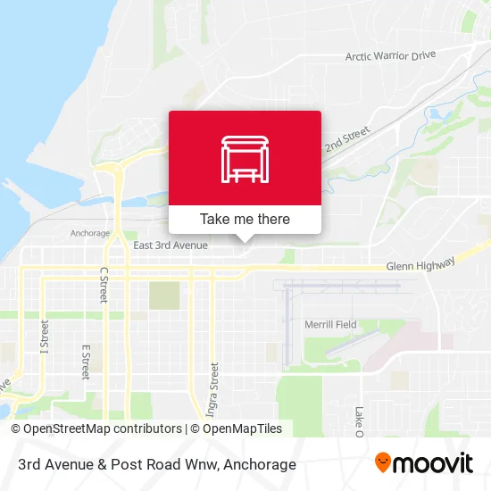 3rd Avenue & Post Road Wnw map