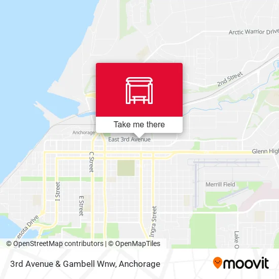 3rd Avenue & Gambell Wnw map