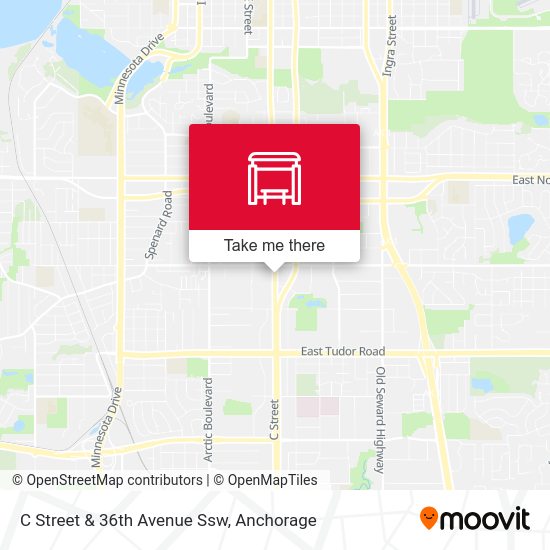 C Street & 36th Avenue Ssw map