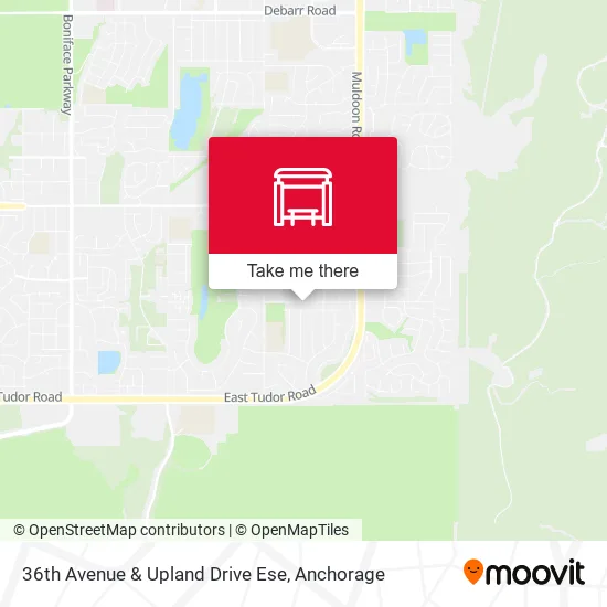 36th Avenue & Upland Drive Ese map