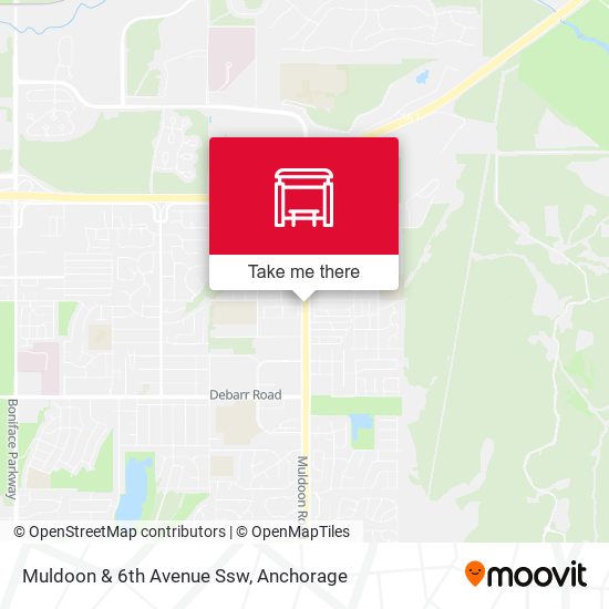 Muldoon & 6th Avenue Ssw map