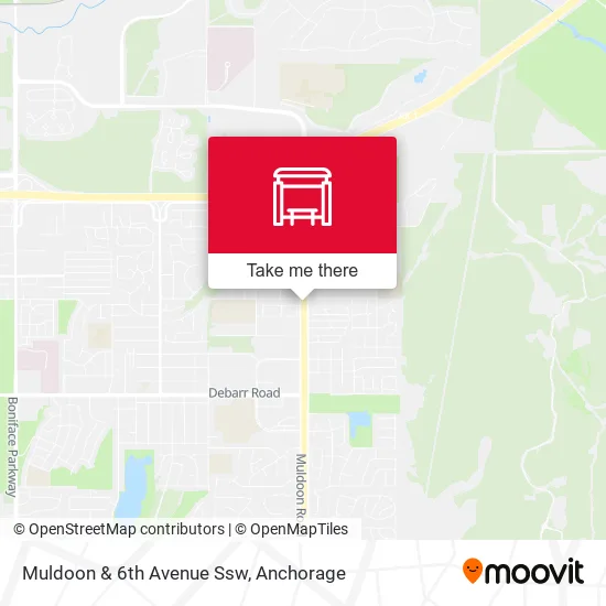 Mapa de Muldoon & 6th Avenue Ssw