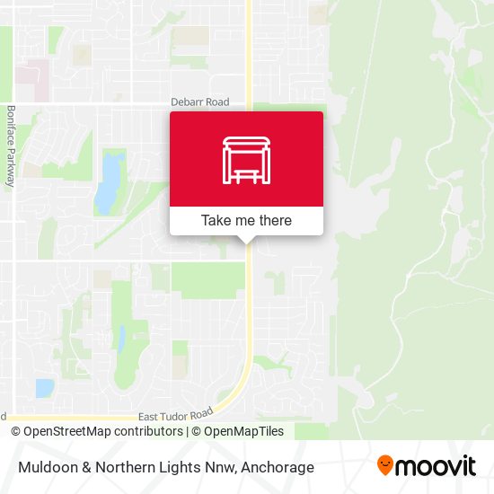 Mapa de Muldoon & Northern Lights Nnw