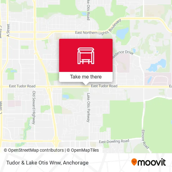 Tudor & Lake Otis Wnw map