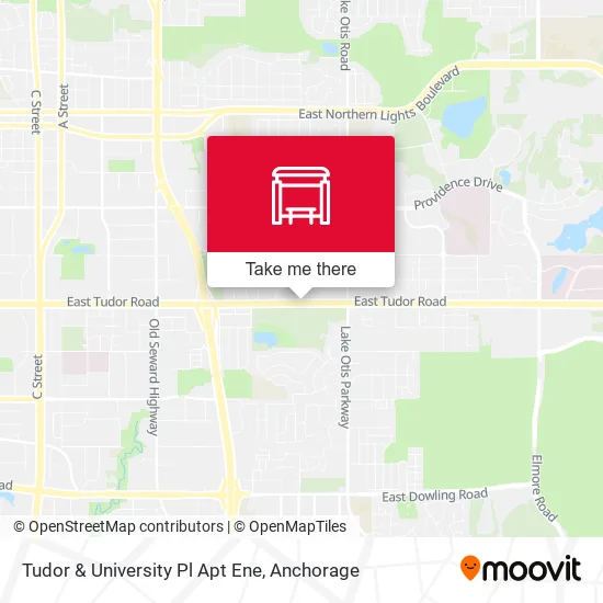 Mapa de Tudor & University Pl Apt Ene