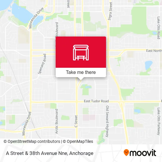 A Street & 38th Avenue Nne map