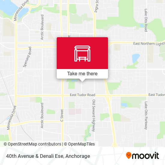 40th Avenue & Denali Ese map