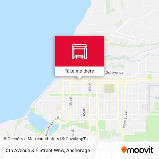 Mapa de 5th Avenue & F Street Wnw