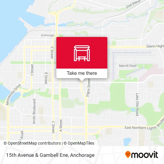15th Avenue & Gambell Ene map