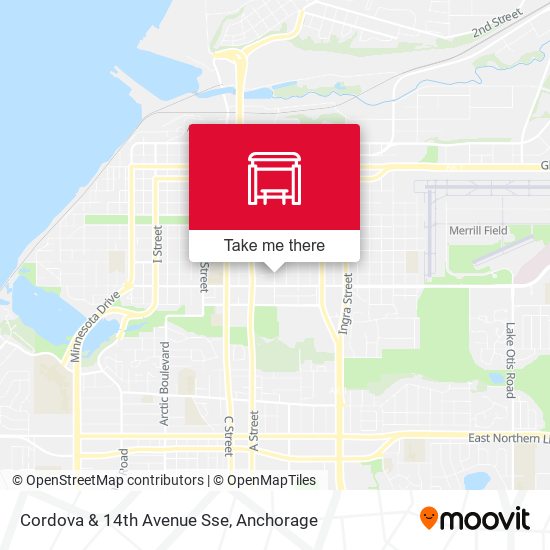 Cordova & 14th Avenue Sse map