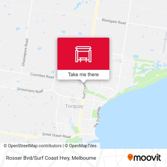 Rosser Bvd/Surf Coast Hwy map