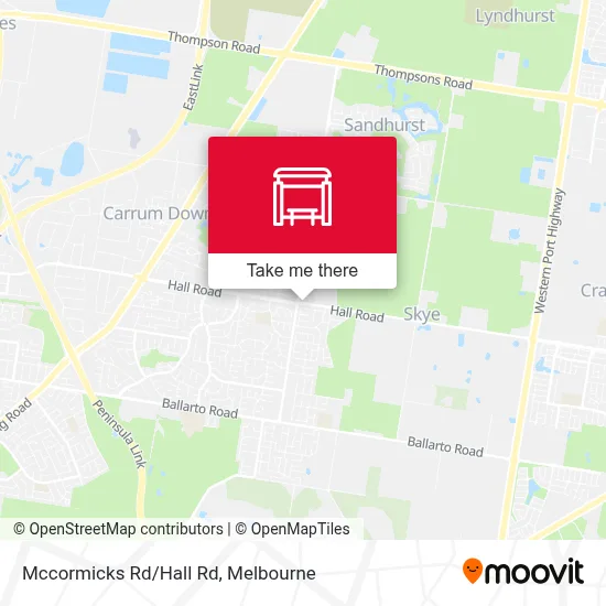Mapa Mccormicks Rd/Hall Rd