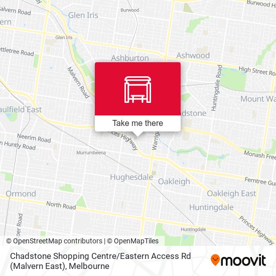 Chadstone Shopping Centre / Eastern Access Rd (Malvern East) map