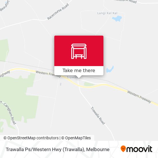 Trawalla Ps / Western Hwy map