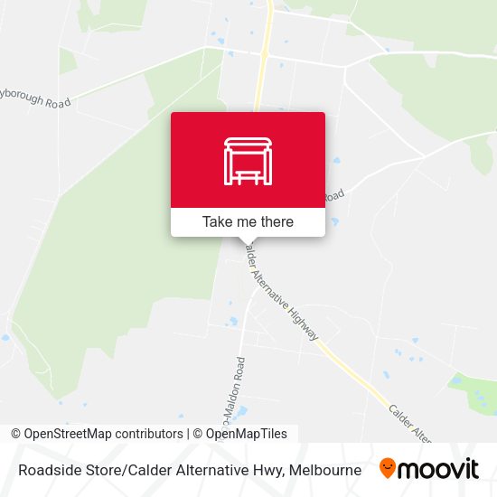 Roadside Store / Calder Alternative Hwy map